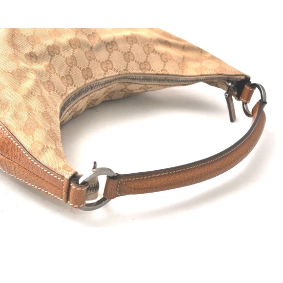 Gucci authentic brown canvas hobo bag - Picture 7 of 13